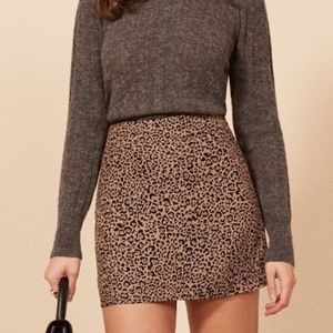 Reformation | Leopard Print Monterey Skirt